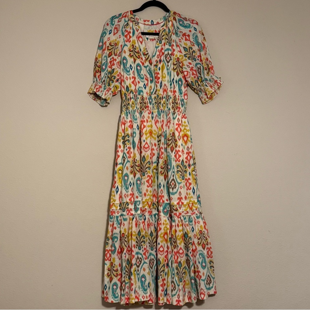 Anthropologie Felipa Maxi Dress Neutral Motif XS
